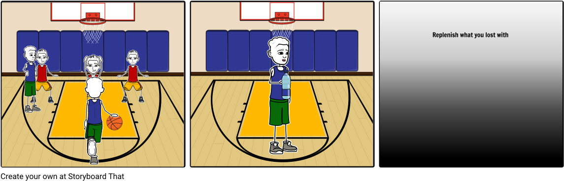 Story Board Gatorade - Cartoon (1164x385), Png Download