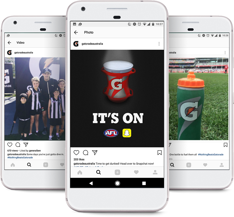 Gatorade Snapchat Pixel2 - Iphone (1000x913), Png Download