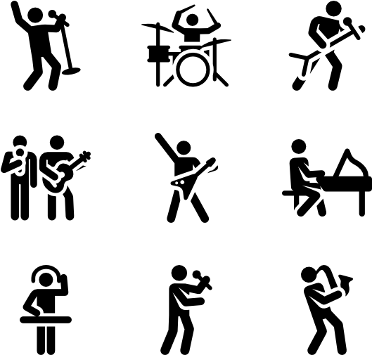 Musician Human Pictograms - Orchestra Icon (600x564), Png Download