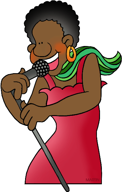 Female Singer Gray Silhouette - Singer Clip Art Free (424x648), Png Download