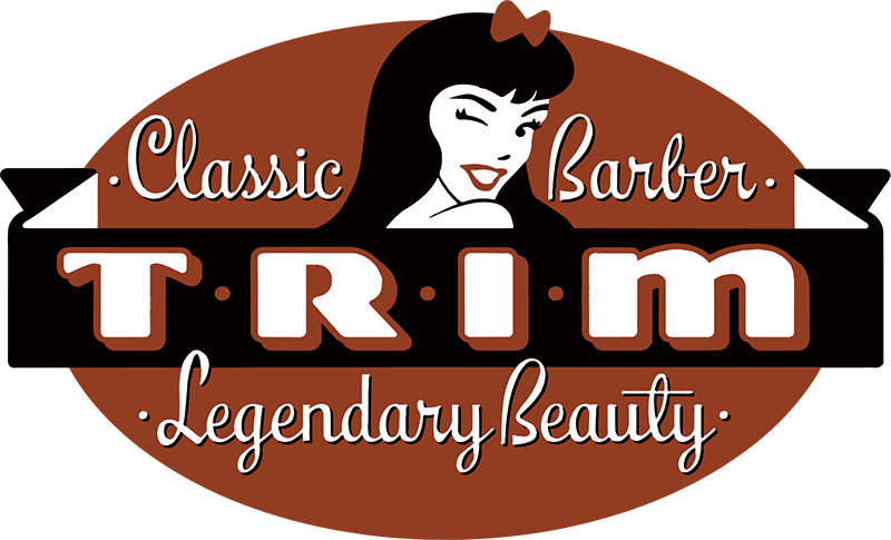 Logo Logo - Trim Classic Barber & Legendary Beauty (800x485), Png Download