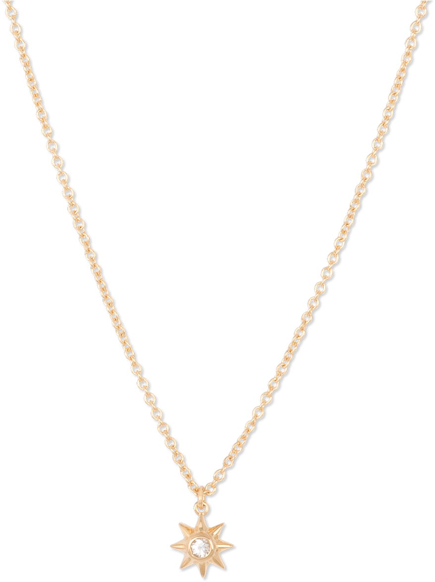 Starburst Necklace White Sapphire - Necklace (1500x1500), Png Download