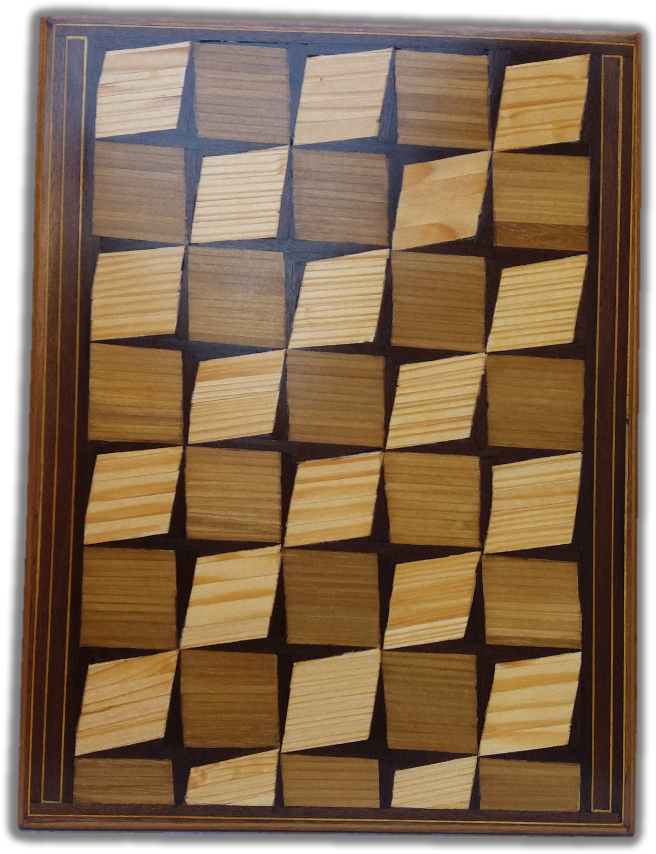Bewildered-squares - Plywood (2592x3156), Png Download
