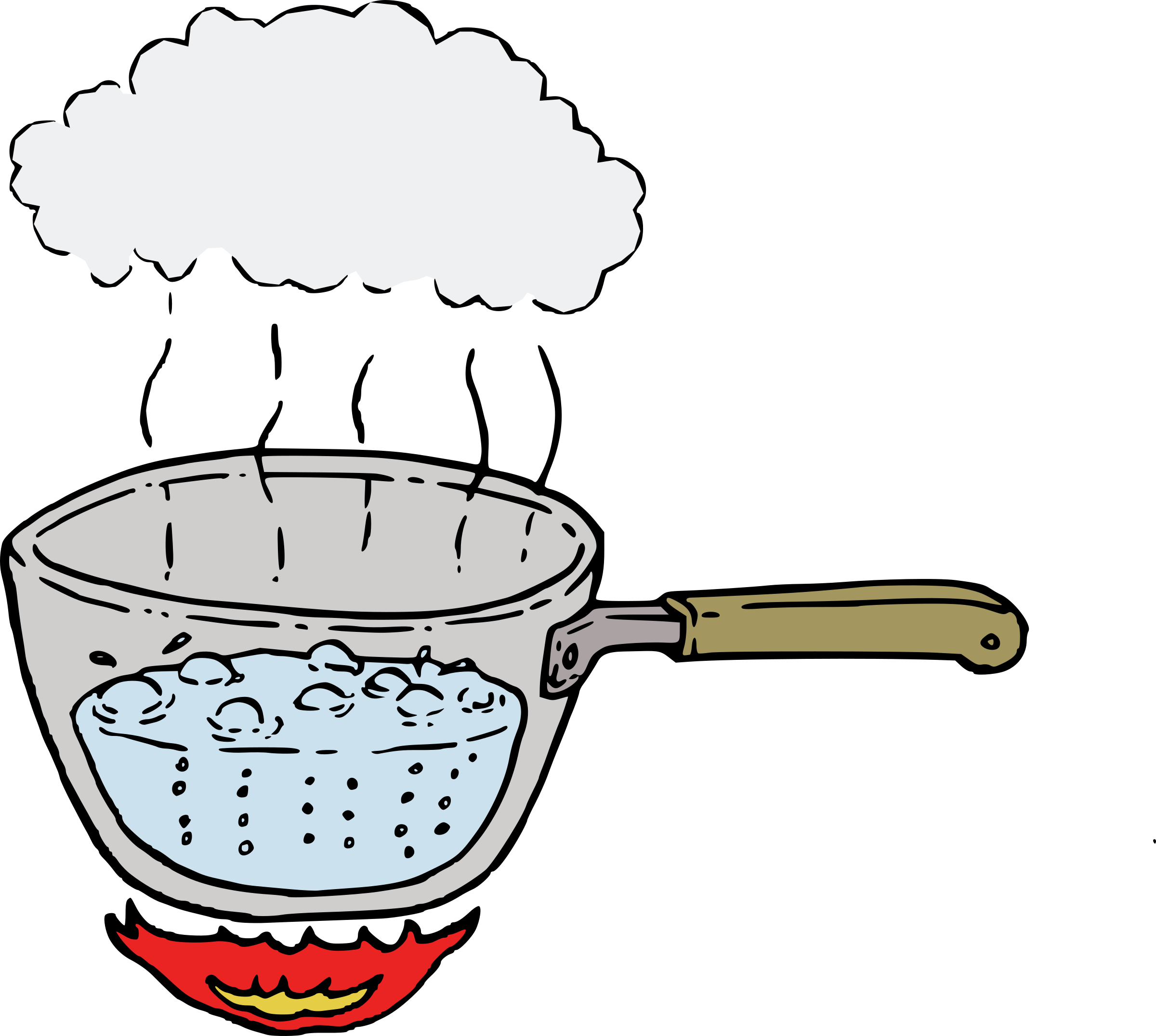 Boiling Boil-water Advisory Water Vapor Steam - Boiling Water Clip Art (837x750), Png Download