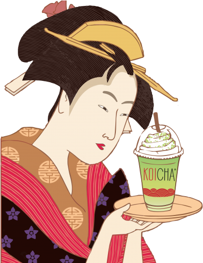 Koicha Bubble Tea - Illustration (430x530), Png Download