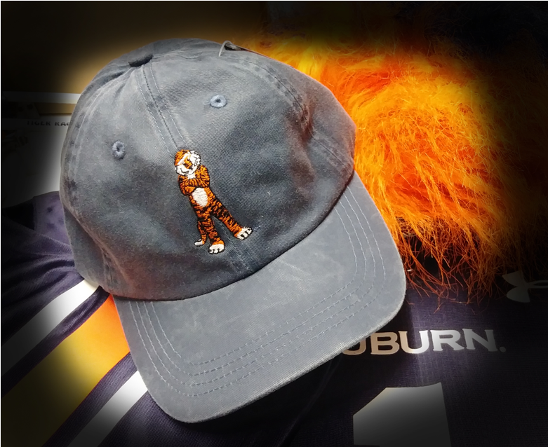 Youth Navy Adjustable Hat With Embroidered Standing - Aubie The Tiger (800x800), Png Download