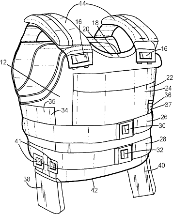 Body Armour Parts - Bullet Proof Vest Parts (395x466), Png Download