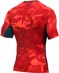 Under Armour T-shirt Hg Armour Herren Kurzärmlig - Men's Under Armour Heatgear Armour Printed Short Sleeve (333x500), Png Download