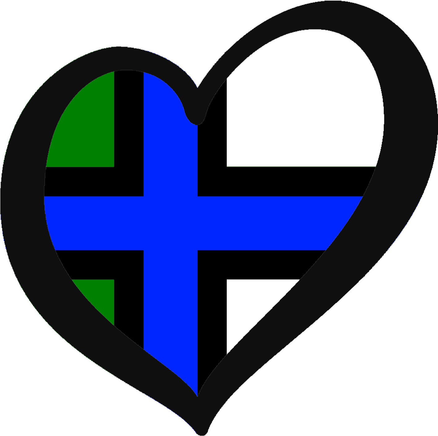 Arkmarken Eurovision Heart - Cross (1420x1413), Png Download