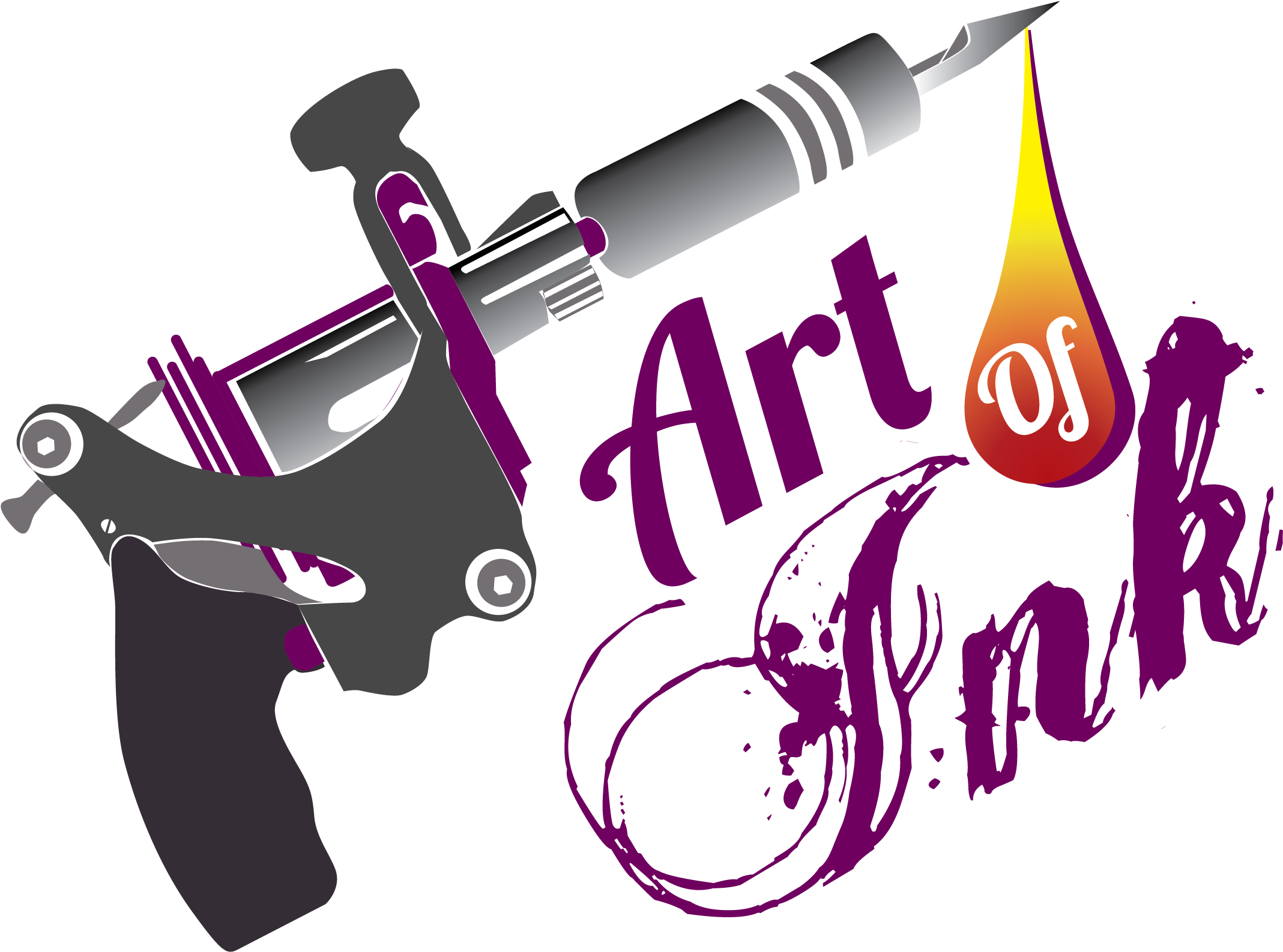 Tattoo Needle Png Svg Transparent - Disco Cake Daisy Flower Set Yellow White Green 3 Colors (2237x1755), Png Download