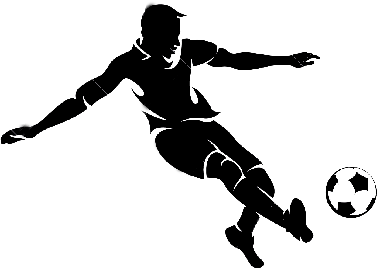 Football Player Clipart Png (1300x1039), Png Download