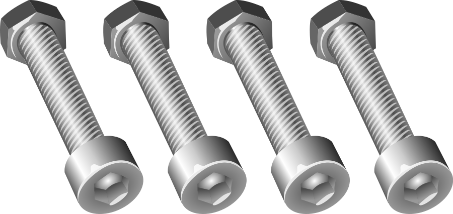 Nut Clipart Png File Tag List, Nut Clip Arts Svg File - Bolts And Nuts Design (900x426), Png Download