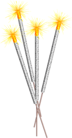 Electric Sparklers (371x485), Png Download