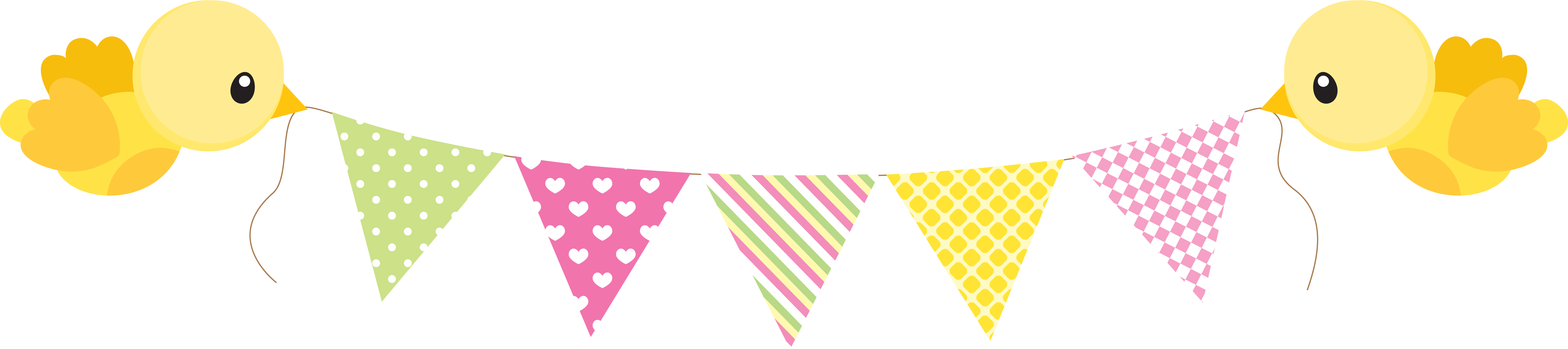 Festival Clipart Triangle Banner - Birthday (5755x1282), Png Download