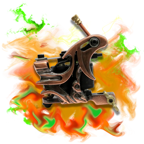 Coil Tattoo Machine - Tattoo Machine (500x500), Png Download