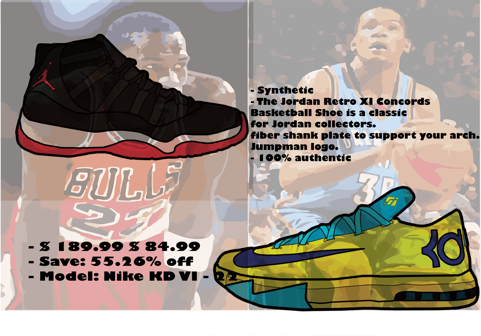 Kds Vs Jordans - Sneakers (1600x1119), Png Download
