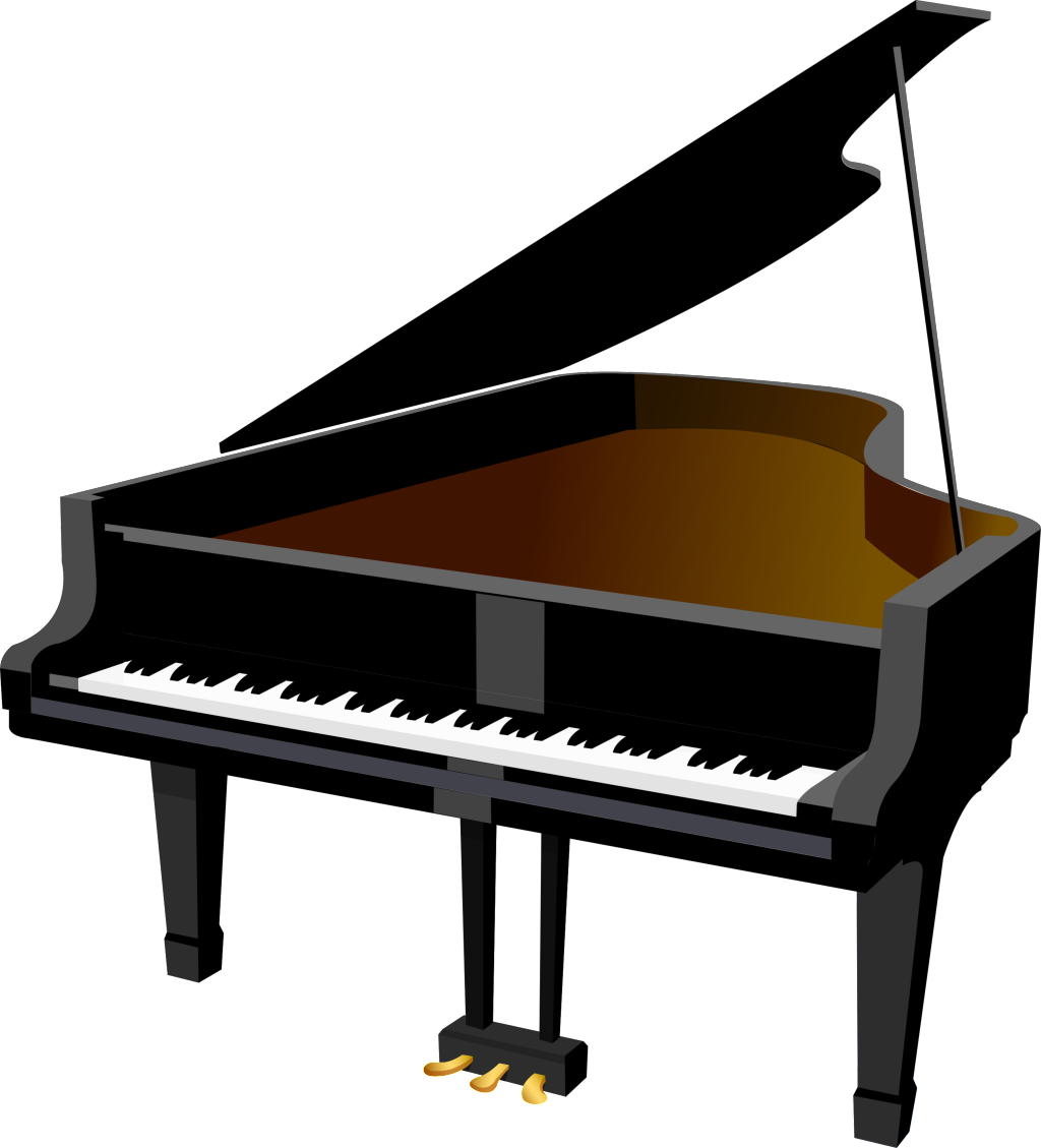 Cartoon Piano Decorative Element - Icon Piano (1024x1129), Png Download