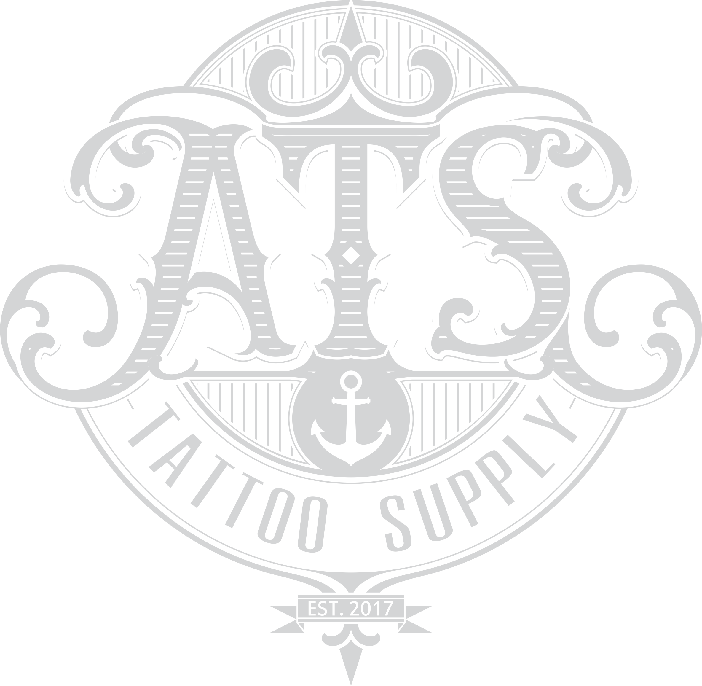 S Tattoo Supply - Crest (2368x2313), Png Download