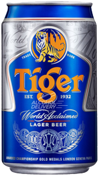 Buy Tiger Beer 323ml Online Beer Delivery In Singapore - Tiger Beer (400x400), Png Download