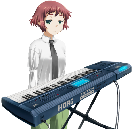 Is Jammin , - Katawa Shoujo Rin Drums (549x526), Png Download