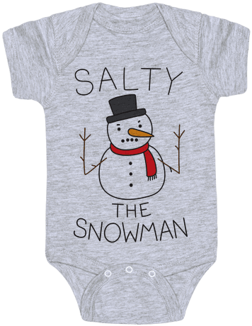 Salty The Snowman Baby Onesy - Feminist Baby Clothes (484x484), Png Download