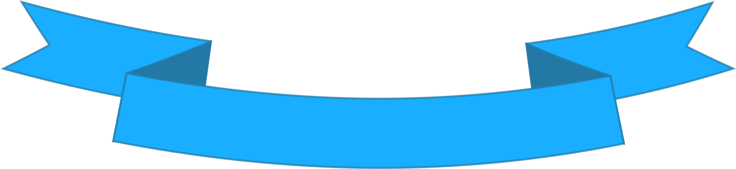 Sash Vector Png - Blue Ribbon Banner Clip (2400x2400), Png Download