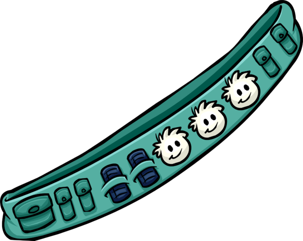 Puffle Care Sash (602x479), Png Download