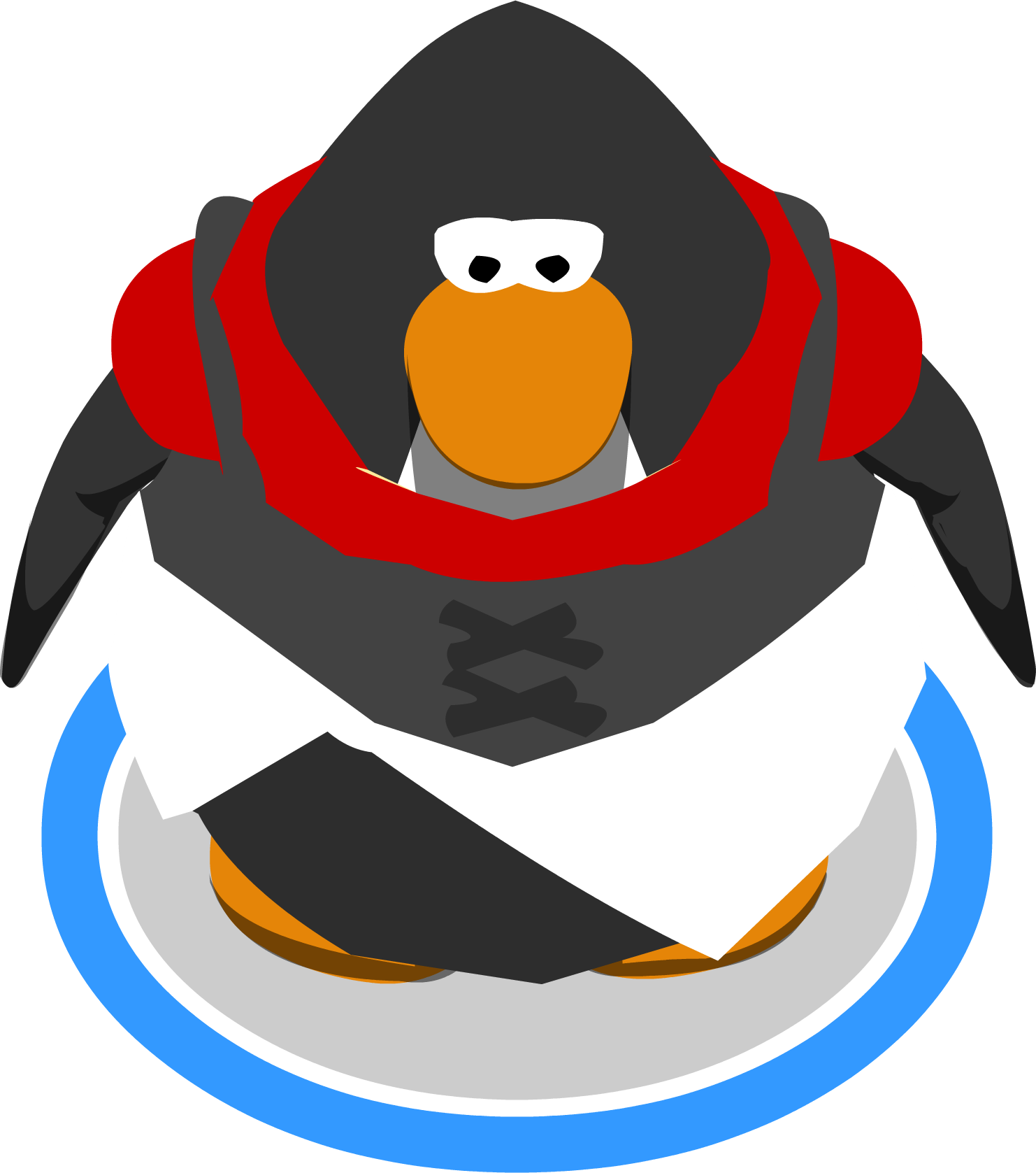Striped Sash Dress In-game - Club Penguin Rewritten Unreleased (1482x1677), Png Download