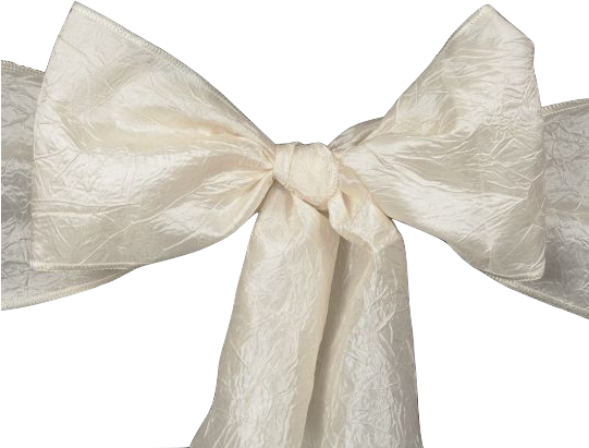 Ivory Crinkle Taffeta Chair Sash (540x540), Png Download