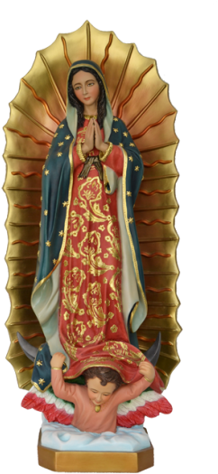 Virgen De Guadalupe - Virgen De Guadalupe Escultura (600x600), Png Download
