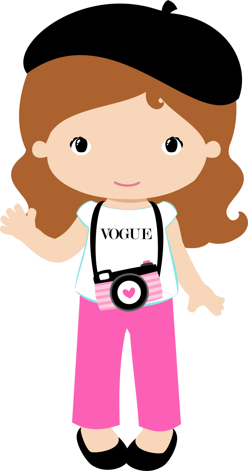 Girls In Paris Clipart Png (1011x1920), Png Download