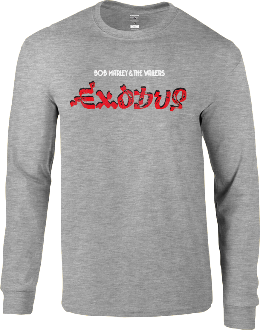 Bob Marley Exodus Tour Vintage Style Longsleeve T Shirt - Bob Marley Exodus Shirt (870x1104), Png Download