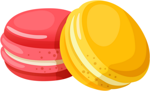 Macaron Dessin Png (490x300), Png Download