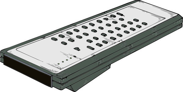Small - Remote Control Clip Art (600x301), Png Download