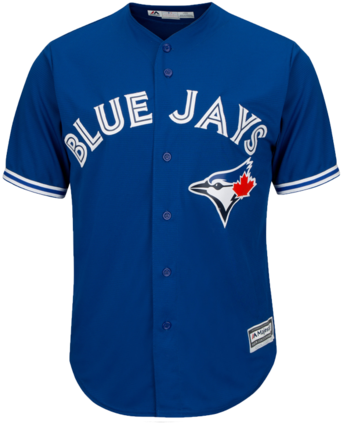 Toronto Blue Jays Cool Base Alternate Russel Martin - Blue Jays Blue Jersey (421x480), Png Download