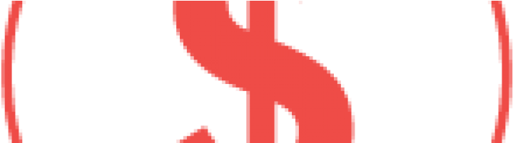 Red Dollar Sign Icon - Clin D Oeil Reims (736x200), Png Download