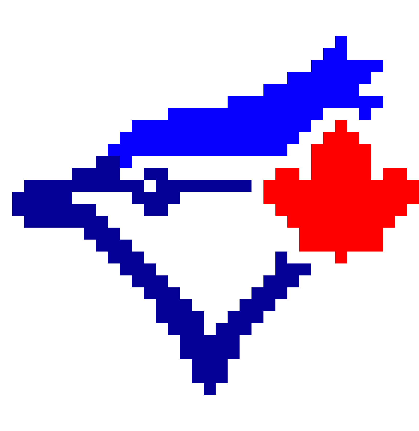 Blue Jays Logo - Pixel Art (1800x1800), Png Download