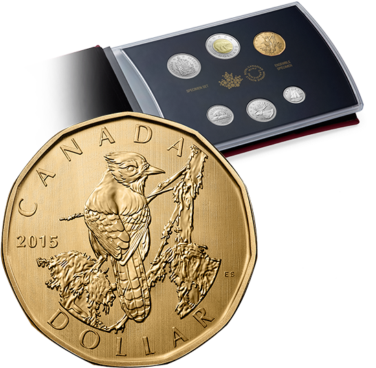 2015 Royal Canadian Mint - 2016 Canadian Specimen Coin Set (570x570), Png Download