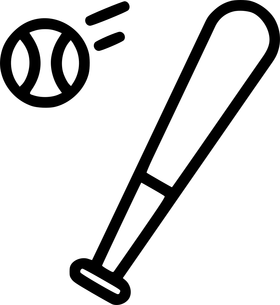 Baseball Ball Bat Training - Baseball (898x980), Png Download