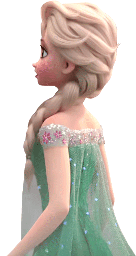 Elsa De Frozen Fever Para Imprimir - Frozen Fever Elsa Back (359x522), Png Download