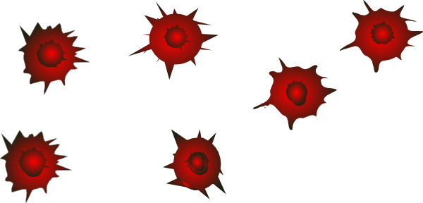 Gunshot 20clipart - Bullet Holes Transparent (600x288), Png Download
