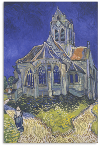 Vincent Van Gogh - Church At Auvers (480x480), Png Download