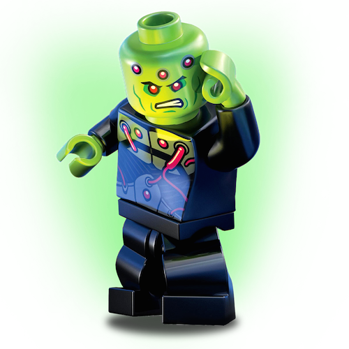 Brainiac - Superman (2011) #36: B: Lego Variant (500x500), Png Download