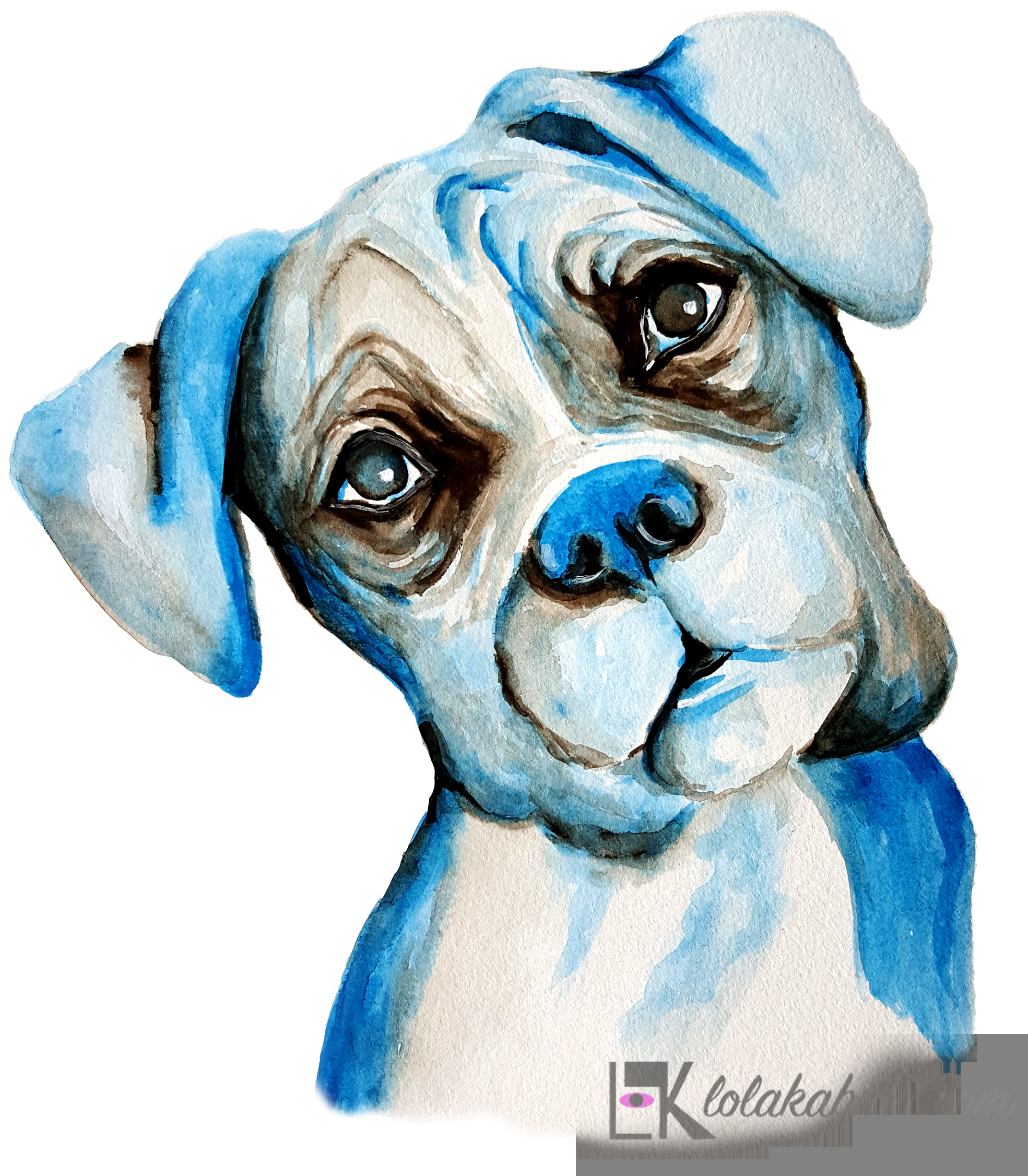 Boxer Blue - Frankfurt 2018 (1969x2253), Png Download