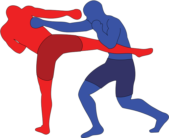 Punch Counter Mid Kick - Punch Kick (800x600), Png Download