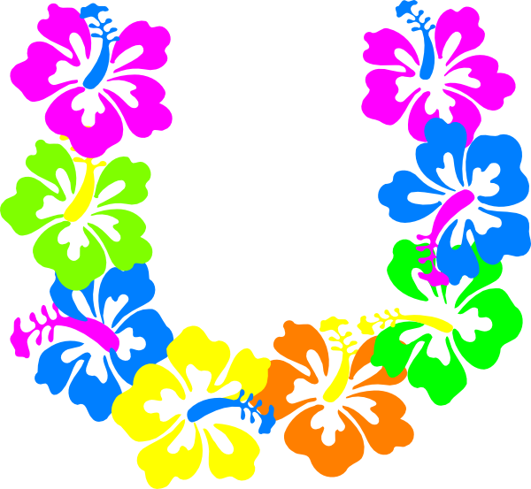 Hawaii Clipart Hawaiian Floral - Hibiscus Clip Art (600x553), Png Download