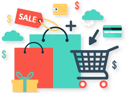 Shopping Cart - Sale (525x319), Png Download