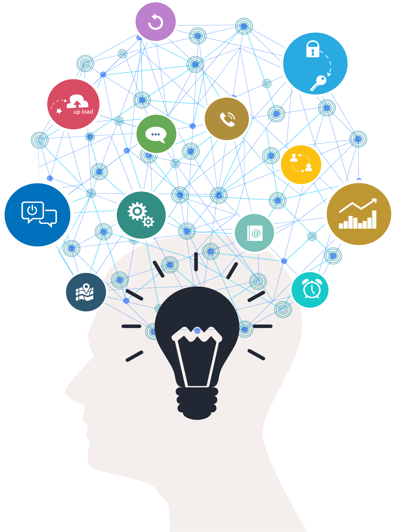 Creativity Vector Brain Background - Creativity (1323x1784), Png Download