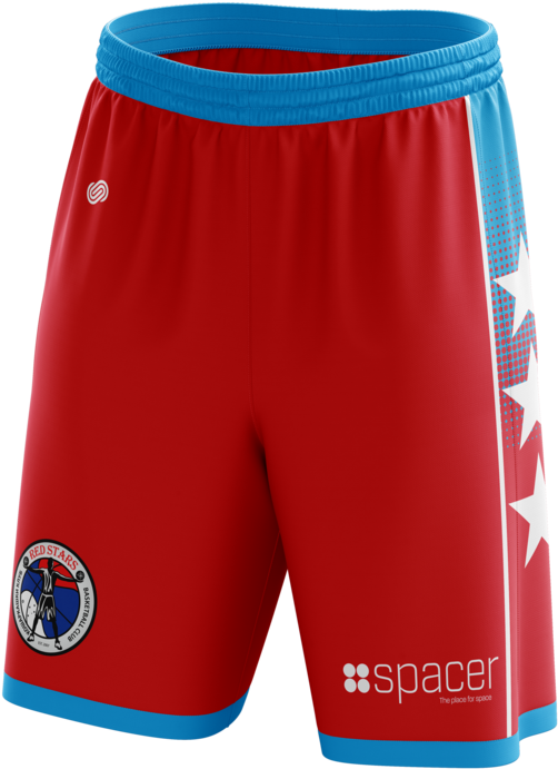 Red Stars Basketball Shorts - Shorts (700x700), Png Download