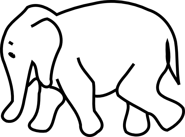 Elephant Clipart - Elephant Arts (600x446), Png Download